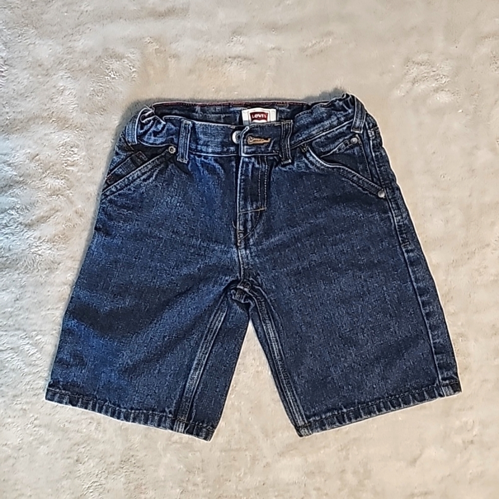 Levi's Boys Denim Shorts w/ Adjustable Waistband-Size 7X